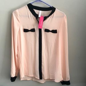 Peach blouse